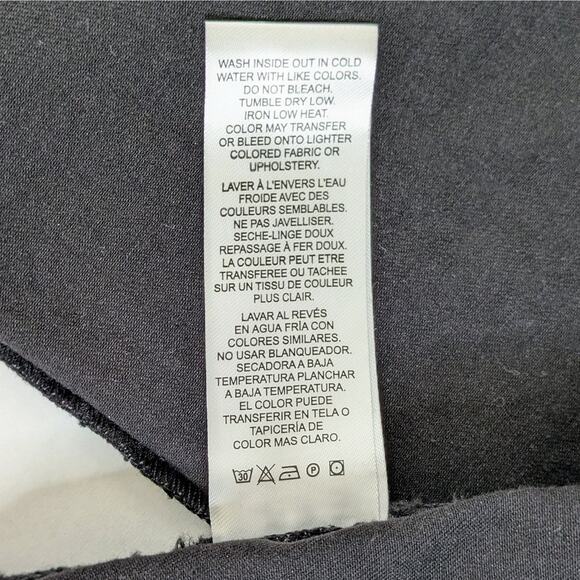 Frame Le High Straight 26 Black Raw Hem Quiet Luxury Minimalist Denim - Picture 8 of 10